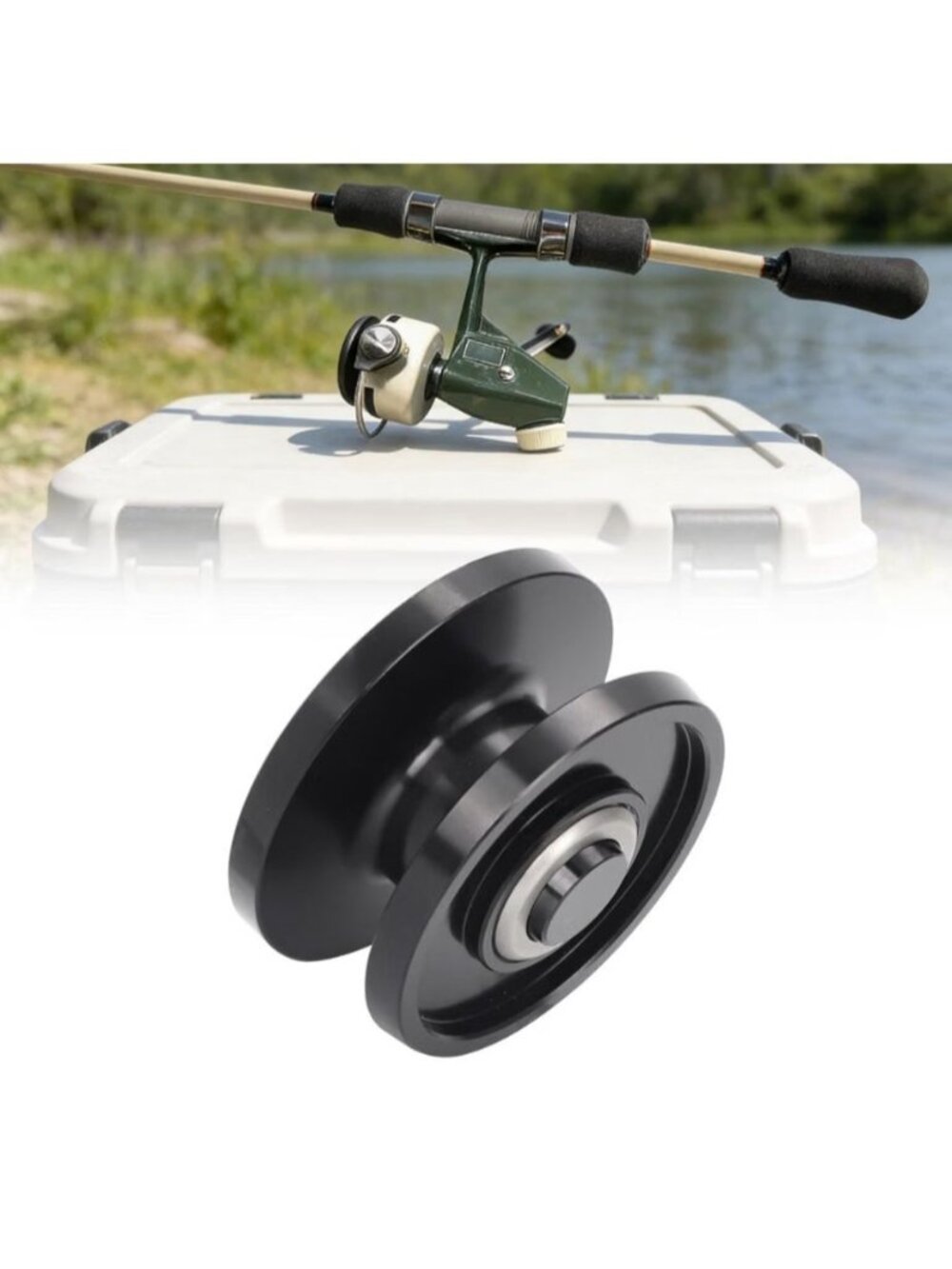 Aluminum Groove Spool For Abu Cardinal 4 40 44 & Zebco 4 Reel Fishing Rod